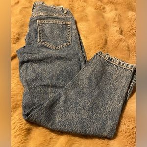 Zara Straight Leg Jeans in Mid Blue Size 30